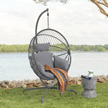 Swing chair best sale with stand wayfair